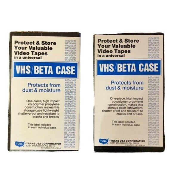 Trans USA Corporation VHS / Beta Case - NEW Set of 6 - Picture 1 of 9